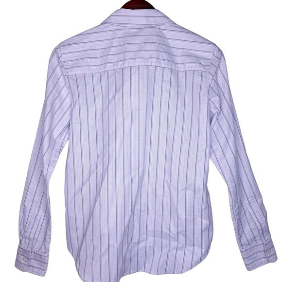 VINEYARD VINES NWT Oxford Classic Button Front Stripe Shirt Size 4 in Iris - Picture 8 of 12